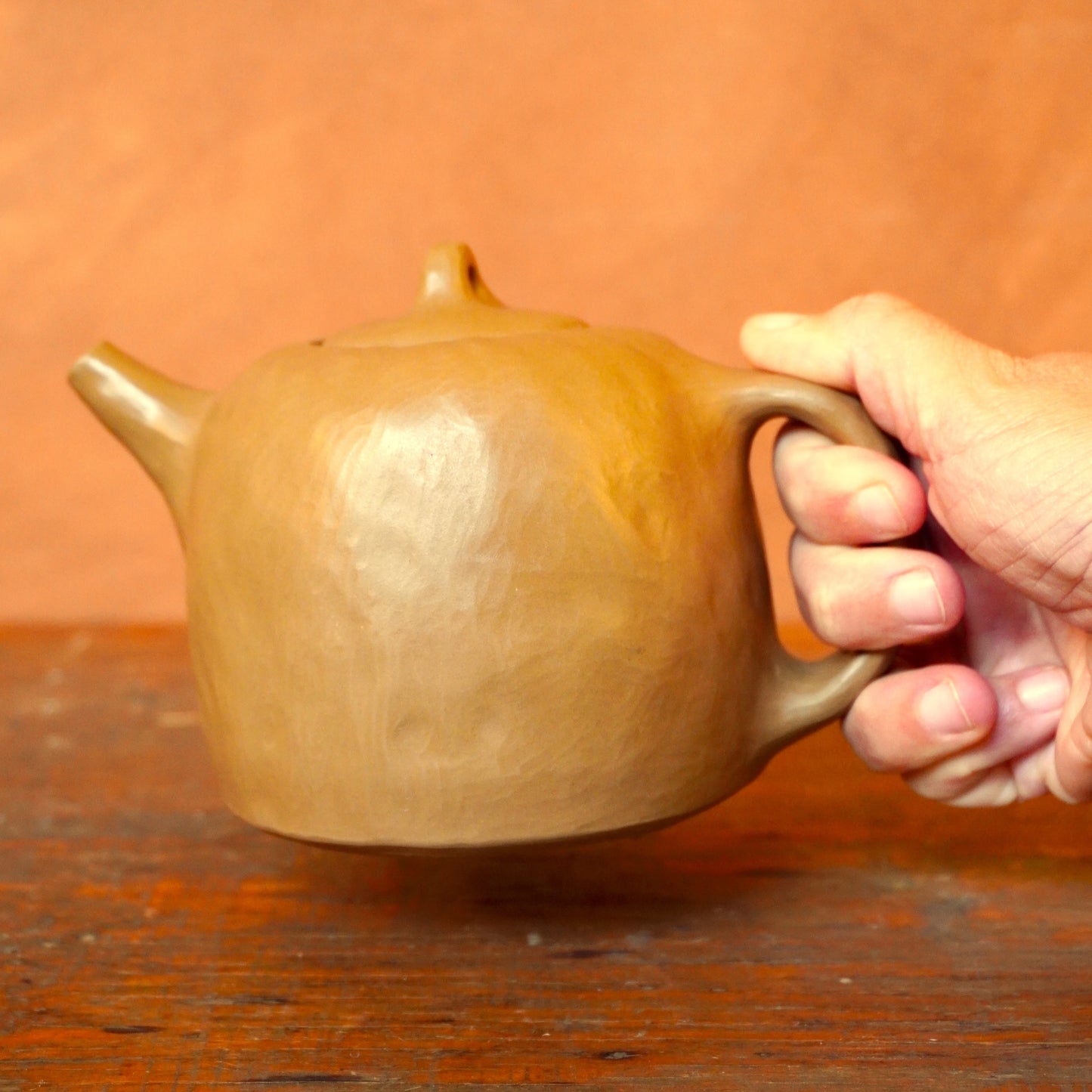 burnished teapot