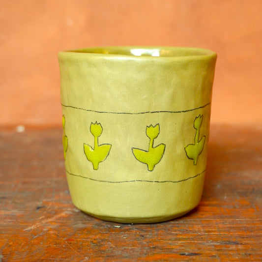 tulips - green