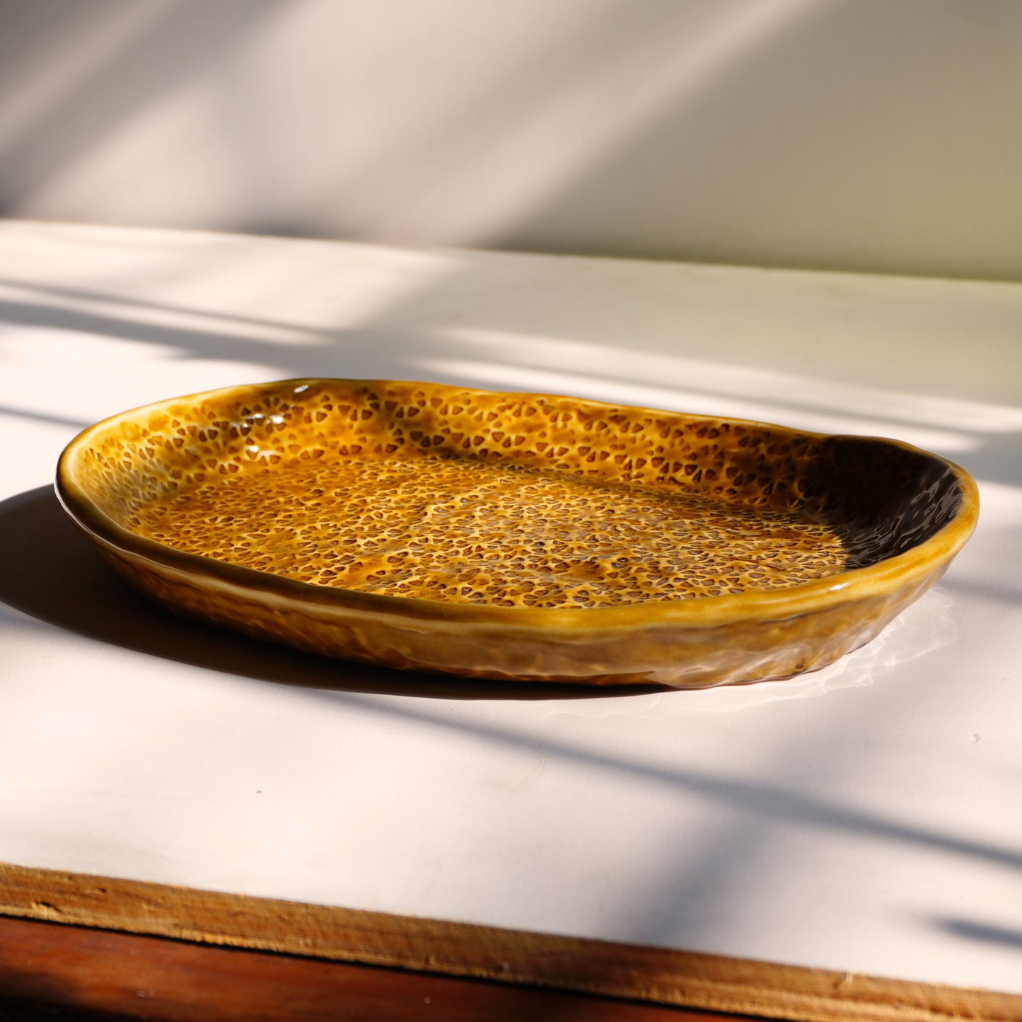 stamped platter