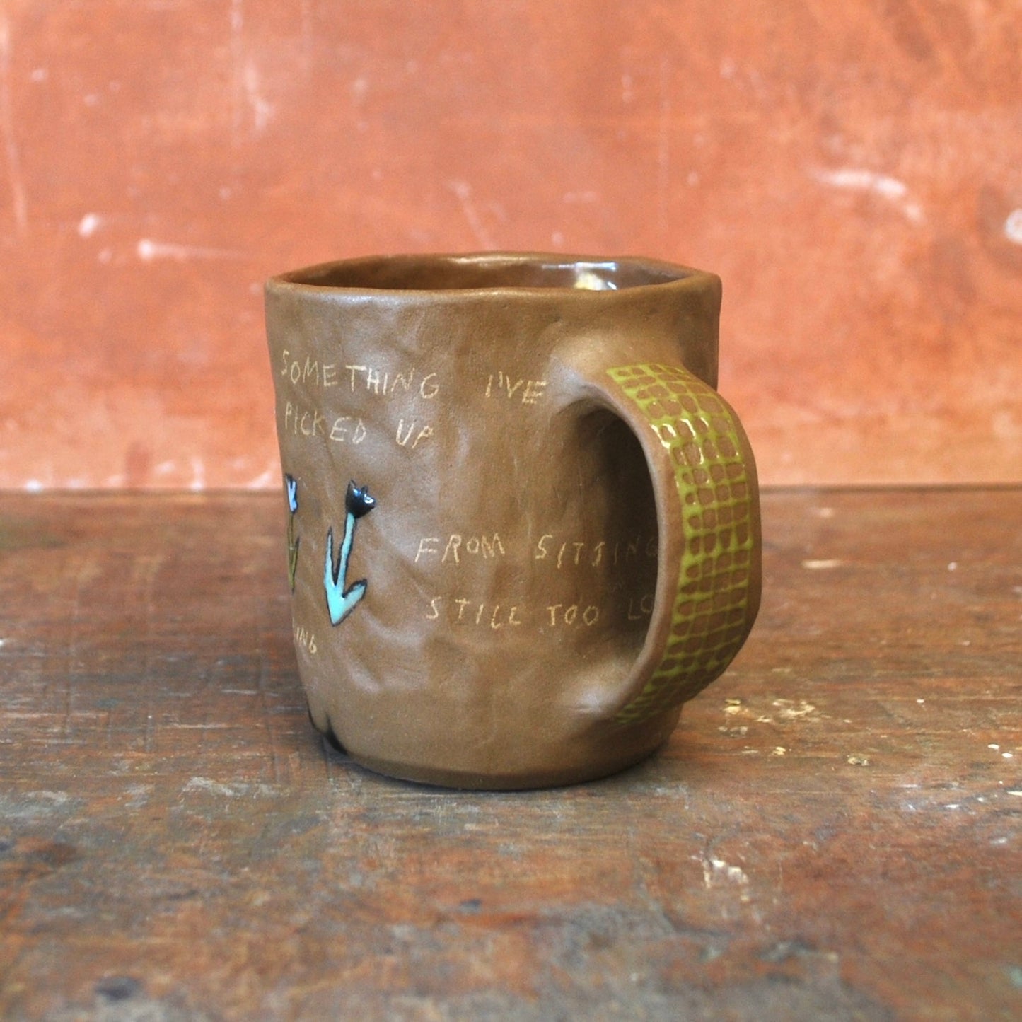 an empty cup