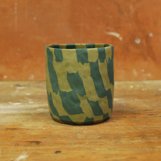 earthy checks cup