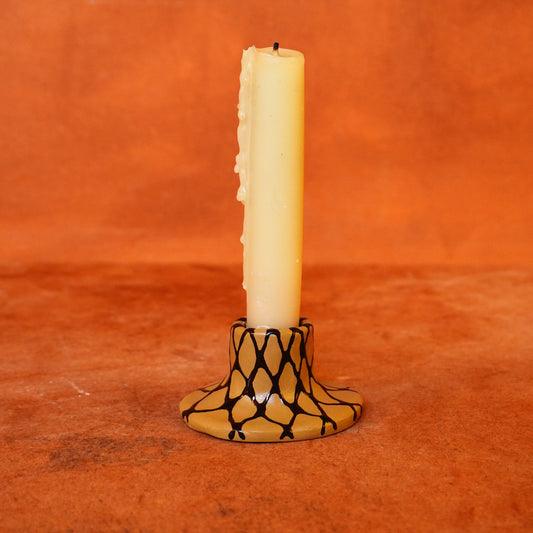 candle holder - khaki net