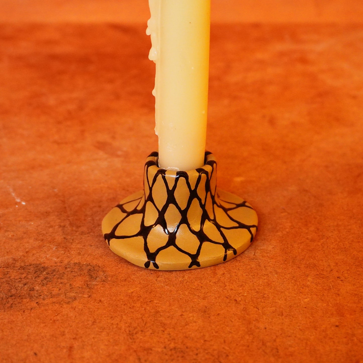 candle holder - khaki net