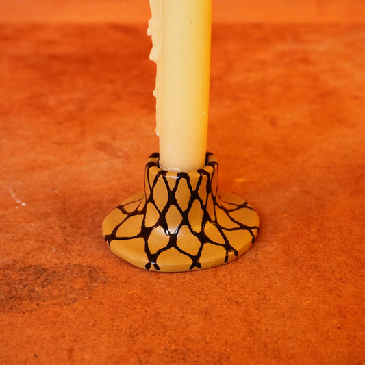 candle holder - khaki net