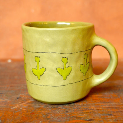 tulips - green