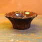 scalloped dish- brown