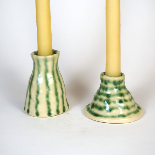 stripes candle holder set