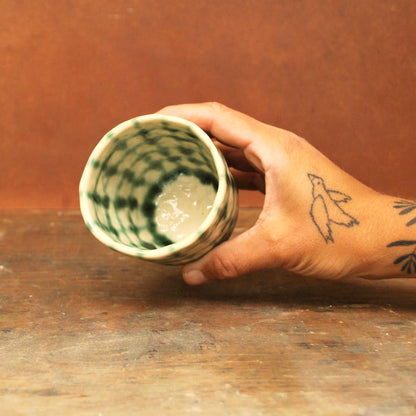 blurry grid cup