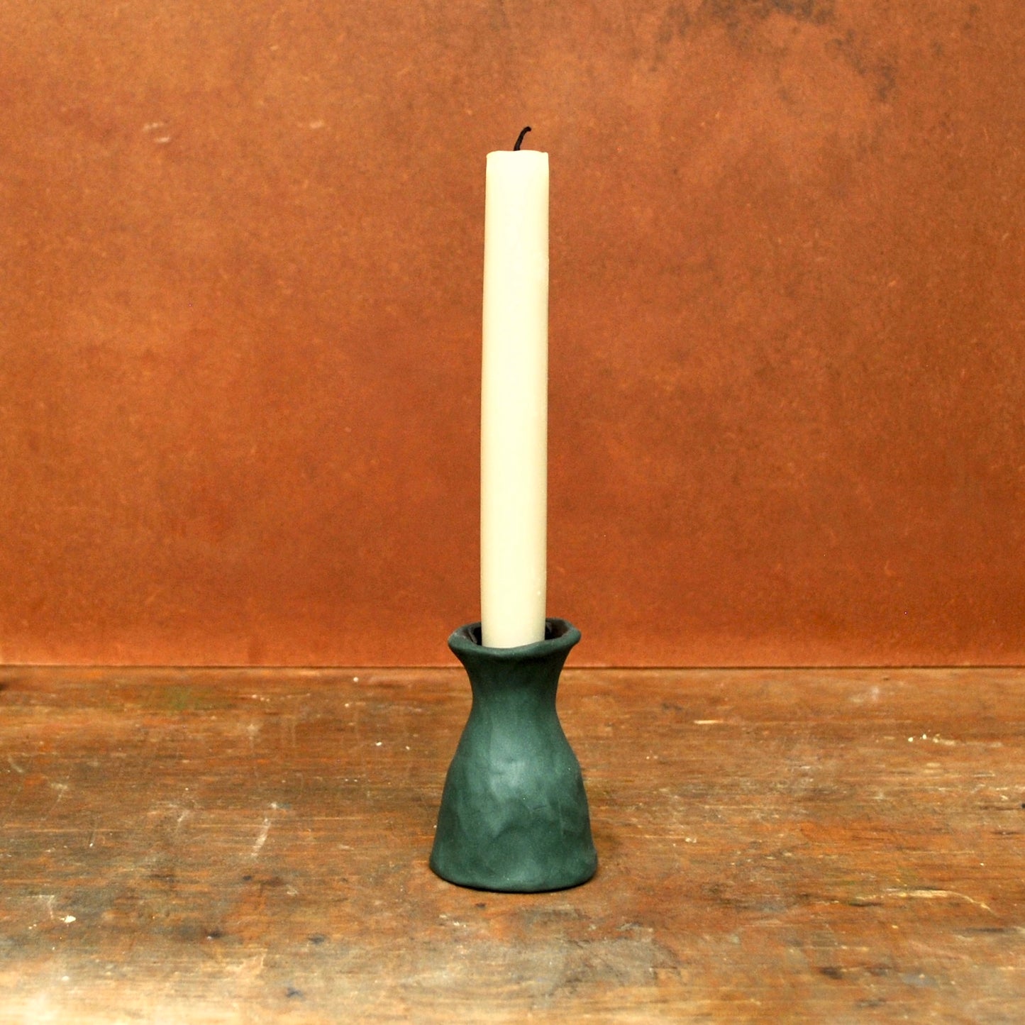 candle holder - teal