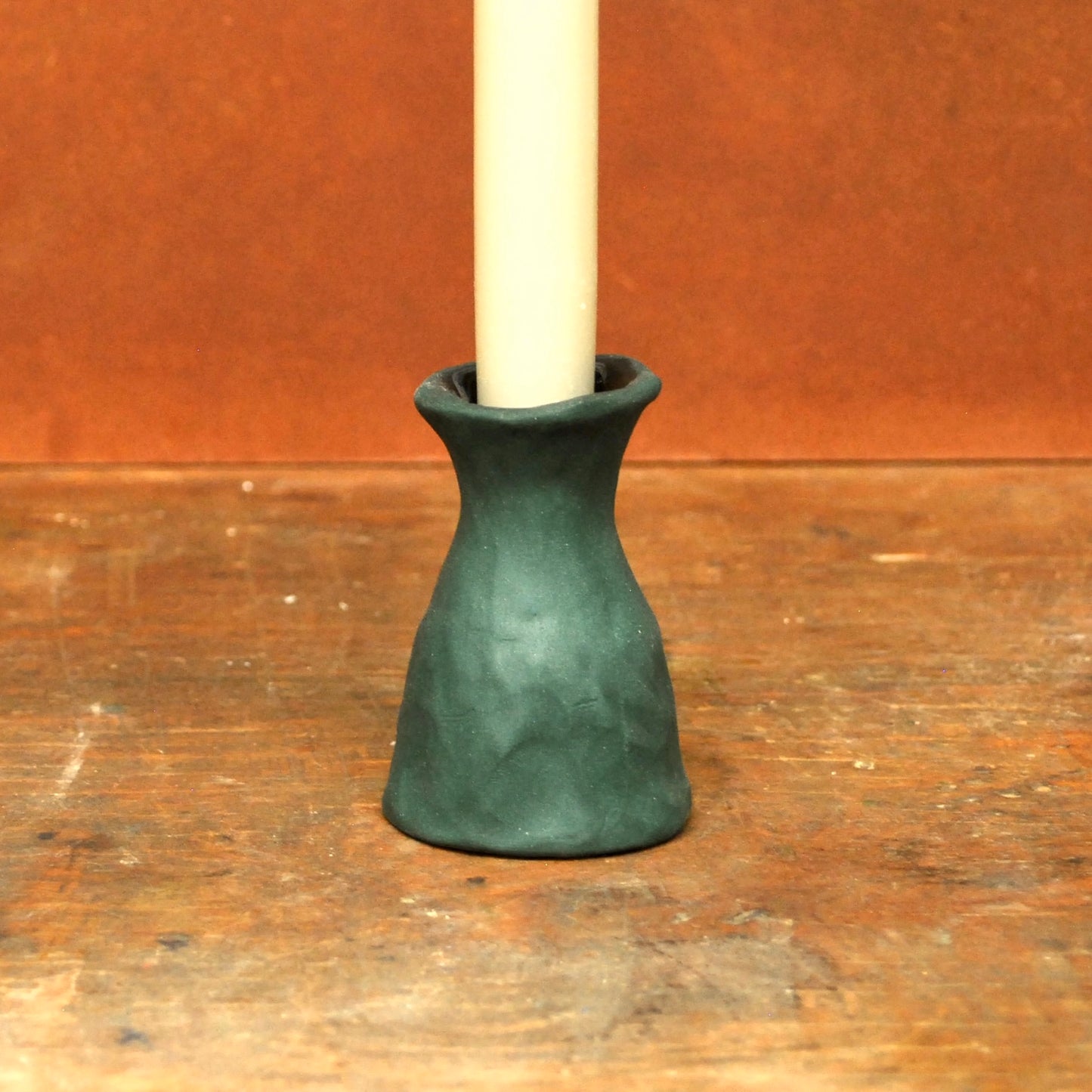 candle holder - teal